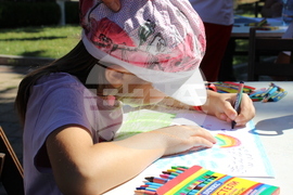 Разград - Панаир на киселото мляко - рисуване на открито