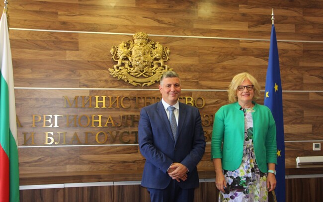 МРРБ: Приоритетите за Австрийското председателство на Дунавската стратегия обсъдиха министър Цеков и Н. Пр. Андреа Икич-Бьом