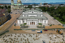 Булевард "Цар Освободител" - жълти павета - ремонт