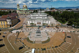 Булевард "Цар Освободител" - жълти павета - ремонт