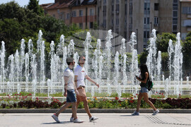 НДК - фонтани - изглед