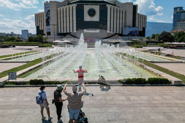 НДК - фонтани - изглед