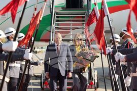 Португалия - президент - посрещане