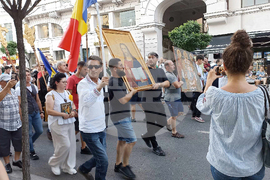 Румъния - „Християнски марш” - демонстрация