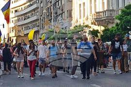 Румъния - „Християнски марш” - демонстрация