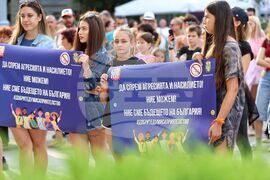 Бургас - Национално шествие - протест срещу насилието 