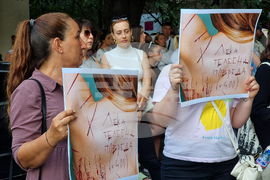 Ямбол - протест срещу насилието