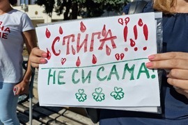 Видин - протест срещу насилието
