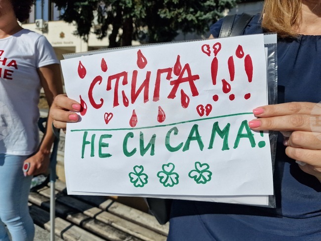 Видин - протест срещу насилието