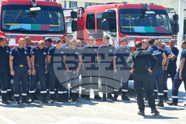 ГКПП Кулата - пожарникари - посрещане