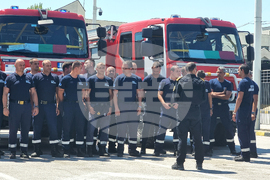 ГКПП Кулата - пожарникари - посрещане