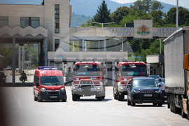 ГКПП Кулата - пожарникари - посрещане