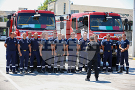 ГКПП Кулата - пожарникари - посрещане