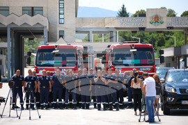 ГКПП Кулата - пожарникари - посрещане