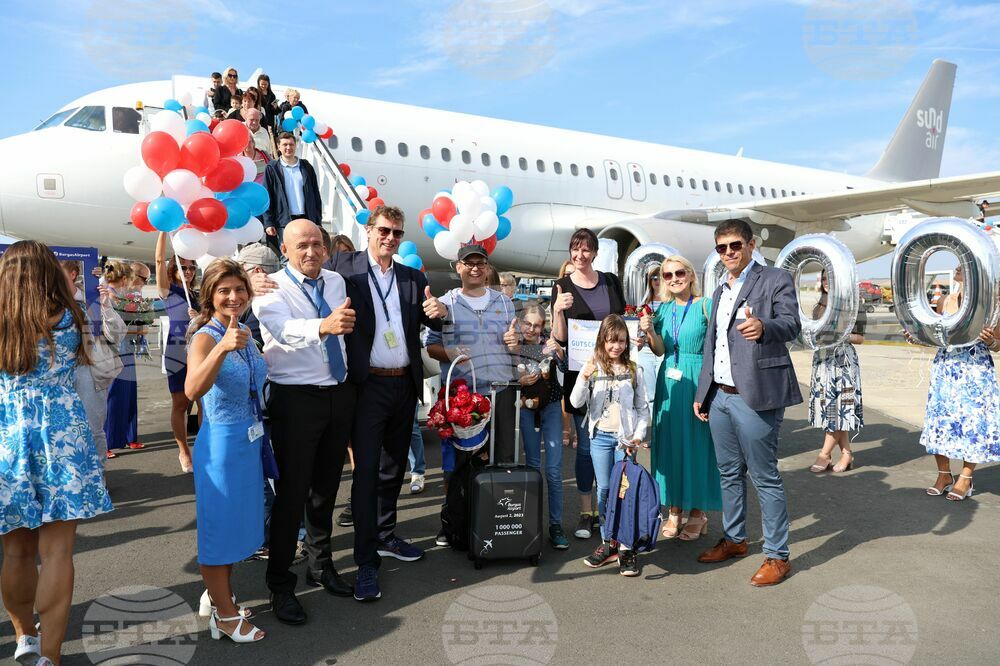 Burgas Airport Welcomes Passenger No. 1,000,000 for This Year