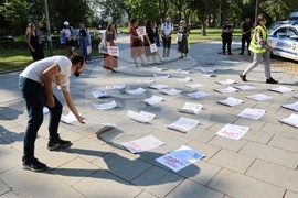 НС - протест