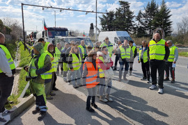 Варна - Пътностроителни фирми - протест