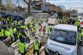 Варна - Пътностроителни фирми - протест