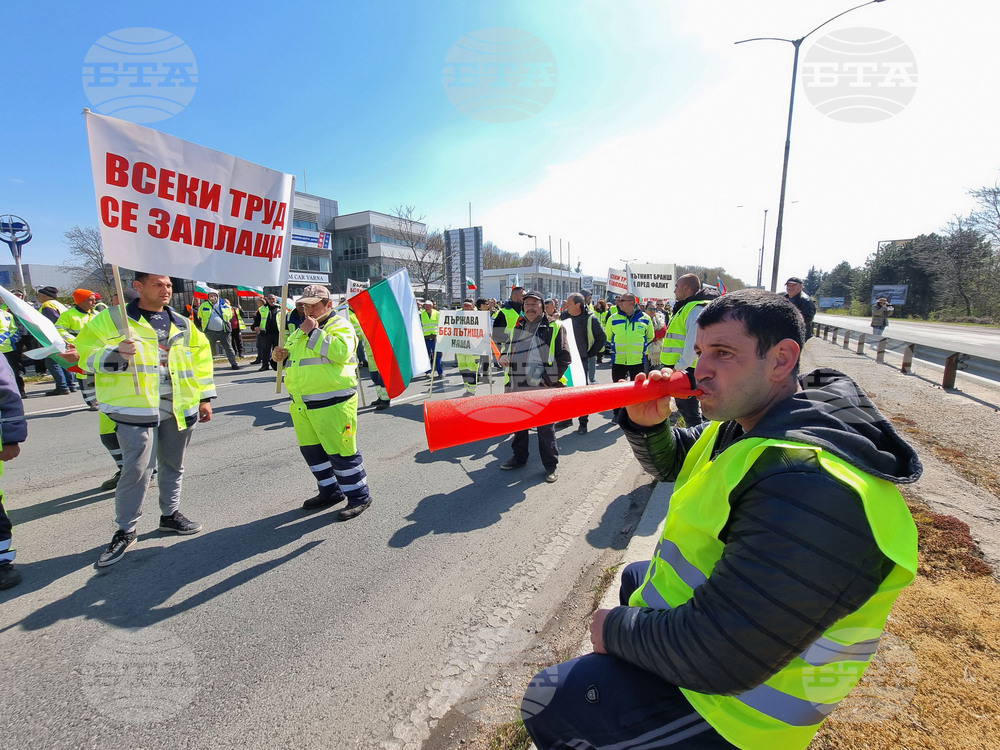 Варна - Пътностроителни фирми - протест