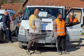 Ловеч - пътностроителни фирми - протест