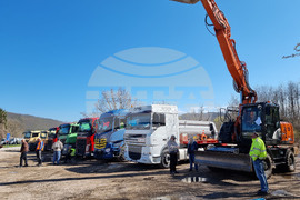 Ловеч - пътностроителни фирми - протест