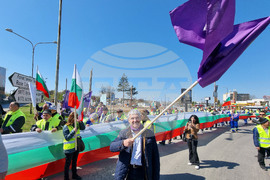 Русе - Пътностроителни фирми - протест