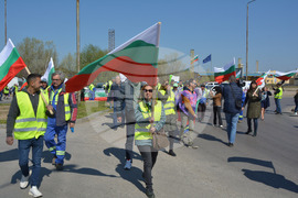 Русе - Пътностроителни фирми - протест
