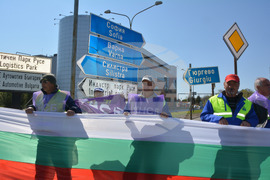 Русе - Пътностроителни фирми - протест