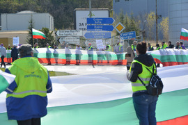 Русе - Пътностроителни фирми - протест