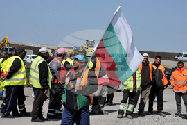 Бургас - пътностроителни фирми - протест