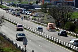 Бургас - пътностроителни фирми - протест