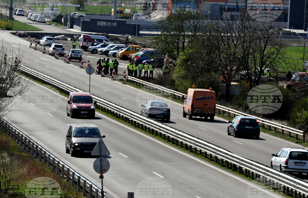 Бургас - пътностроителни фирми - протест