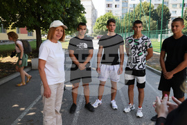 Новоизградено спортно игрище - проверка