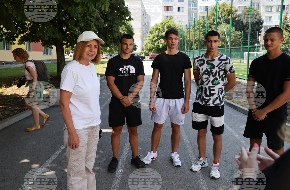 Новоизградено спортно игрище - проверка