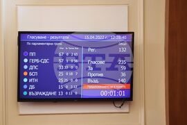 Парламент - заседание - гласуване