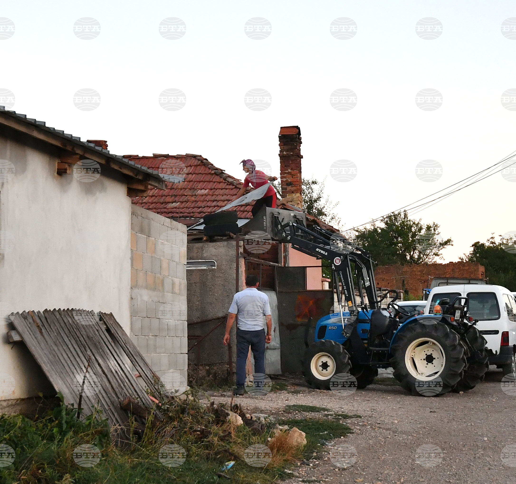 Село Белинци - буря - поражения