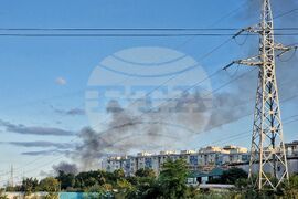 Бургас - квартал Меден Рудник - пожар