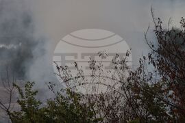 Бургас - квартал Меден Рудник - пожар