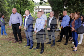 Видин - реконструкция - канализационен колектор - първа копка