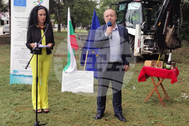 Видин - реконструкция - канализационен колектор - първа копка