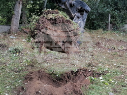 Видин - реконструкция - канализационен колектор - първа копка