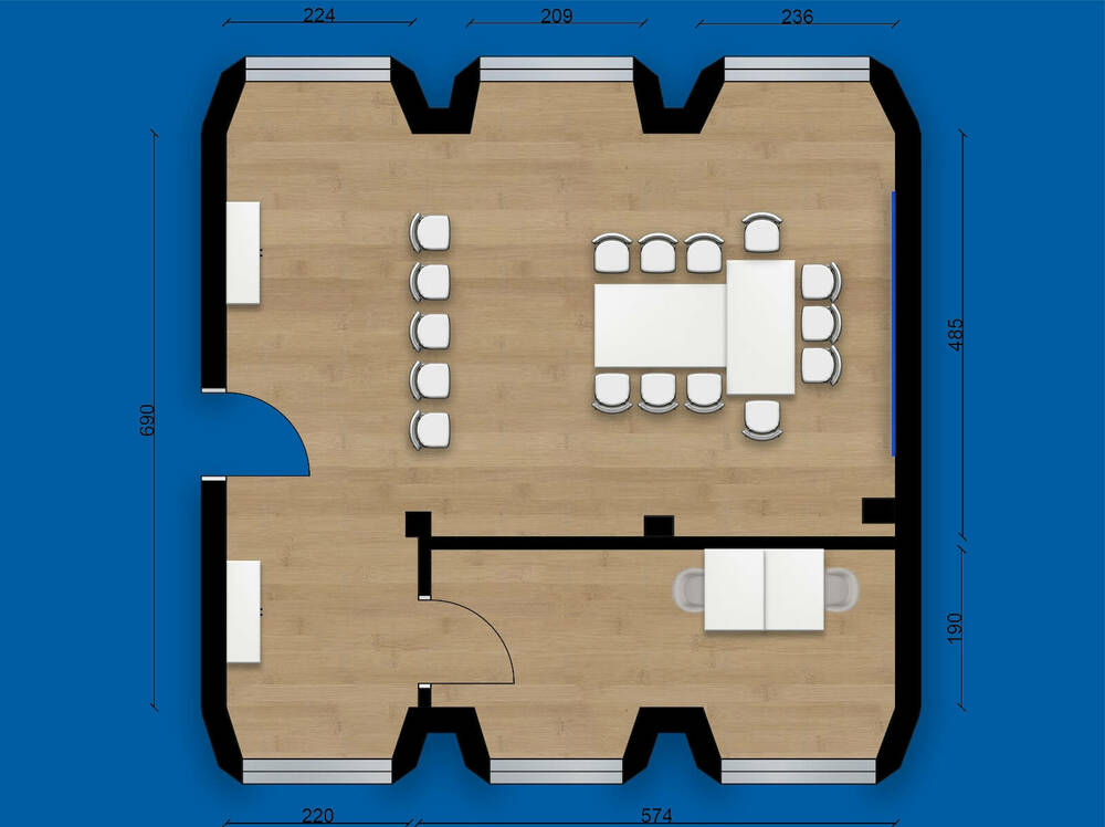National Press Club -  layout of the hall