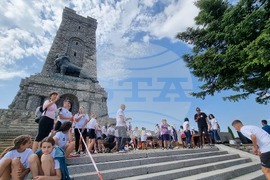 Шипка - състезание по изкачване на стълбите към Паметника на свободата