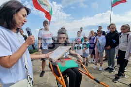 Шипка - състезание по изкачване на стълбите към Паметника на свободата