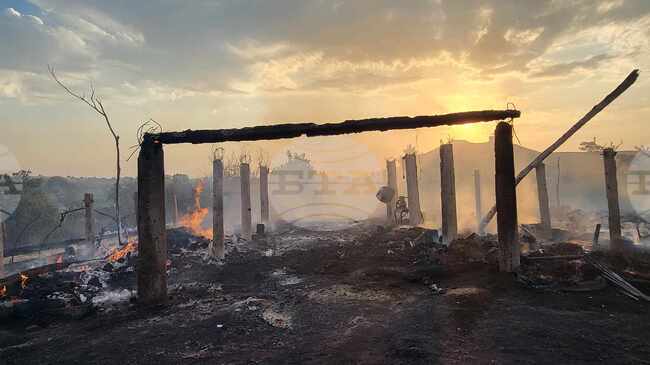 Село Овчарово - пожар