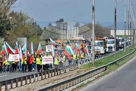 Варна - пътностроителни фирми - протест