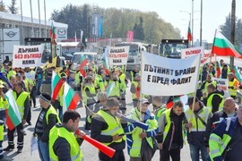 Варна - пътностроителни фирми - протест