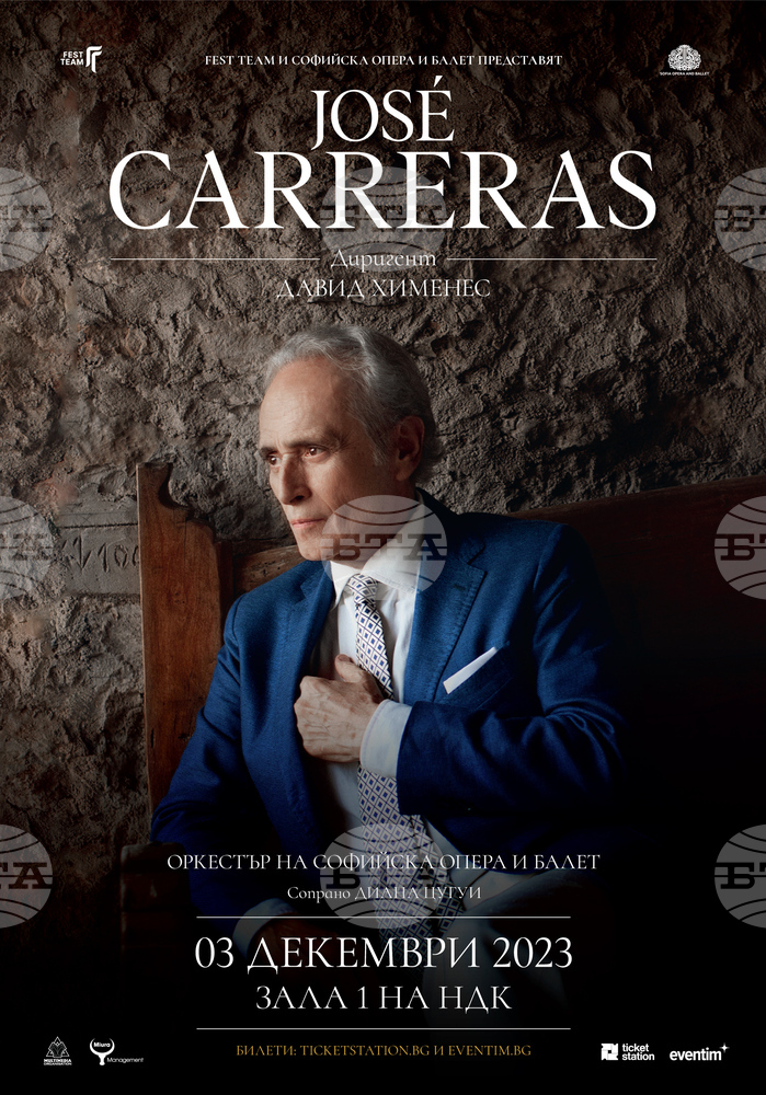 Jose Carreras Comes to Bulgaria in December