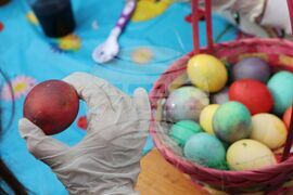 Велики четвъртък - яйца - традиционно боядисване