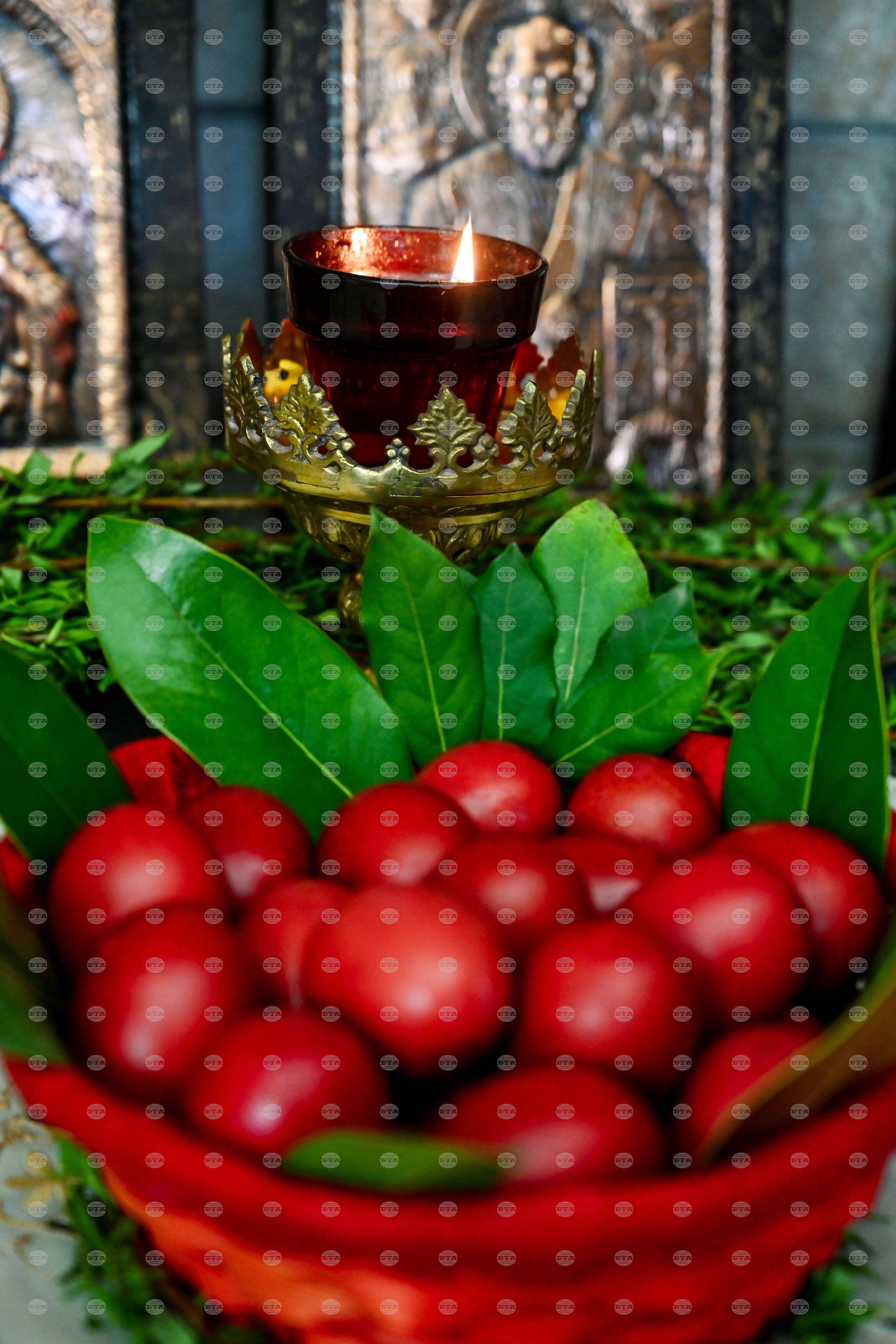 Бачково - Велики четвъртък - яйца - традиционно боядисване